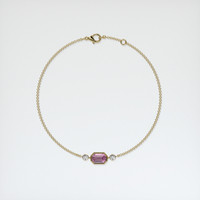 0.90 Ct.Tw. Gemstone Bracelet, 18K Yellow Gold 3