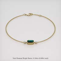 <span>1.03</span>&nbsp;<span class="tooltip-light">Ct.Tw.<span class="tooltiptext">Total Carat Weight</span></span> Gemstone Bracelet, 18K Yellow Gold 2