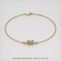 <span>1.07</span>&nbsp;<span class="tooltip-light">Ct.Tw.<span class="tooltiptext">Total Carat Weight</span></span> Gemstone Bracelet, 18K Yellow Gold 2