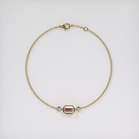 <span>1.07</span>&nbsp;<span class="tooltip-light">Ct.Tw.<span class="tooltiptext">Total Carat Weight</span></span> Gemstone Bracelet, 18K Yellow Gold 3