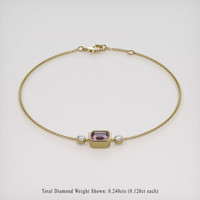 <span>1.09</span>&nbsp;<span class="tooltip-light">Ct.Tw.<span class="tooltiptext">Total Carat Weight</span></span> Gemstone Bracelet, 18K Yellow Gold 2