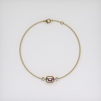 <span>1.09</span>&nbsp;<span class="tooltip-light">Ct.Tw.<span class="tooltiptext">Total Carat Weight</span></span> Gemstone Bracelet, 18K Yellow Gold 3