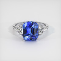 4.99 Ct. Blue Sapphire Ring, Platinum 950 1