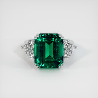 9.21 Ct. Emerald Ring, Platinum 950 1