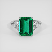 4.31 Ct. Emerald Ring, Platinum 950 1