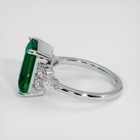 4.31 Ct. Emerald Ring, Platinum 950 4