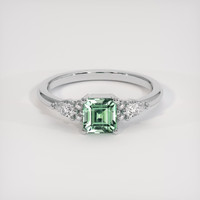 0.69 Ct. Emerald Ring, Platinum 950 1