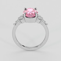 2.78 Ct. Pink Malaya Garnet Ring, Platinum 950 3