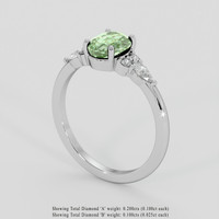 1.42 Ct. Alexandrite Ring, Platinum 950 2