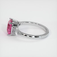 3.10 Ct. Pink Sapphire Ring, Platinum 950 4