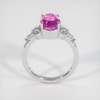 4.07 Ct. Pink Sapphire Ring, Platinum 950 3