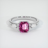 1.19 Ct. Pink Sapphire Ring, Platinum 950 1