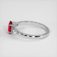 1.17 Ct. Ruby Ring, Platinum 950 4