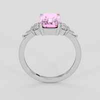 2.54 Ct. Padparadscha Sapphire Ring, Platinum 950 3