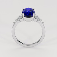 4.13 Ct. Blue Sapphire Ring, Platinum 950 3