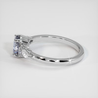 1.30 Ct. White Sapphire Ring, Platinum 950 4