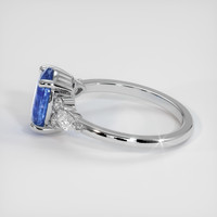 2.58 Ct. Blue Sapphire Ring, Platinum 950 4