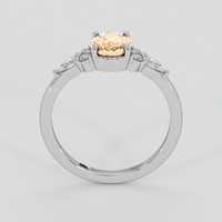 1.20 Ct. Padparadscha Sapphire Ring, Platinum 950 3