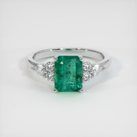 2.68 Ct. Emerald Ring, Platinum 950 1