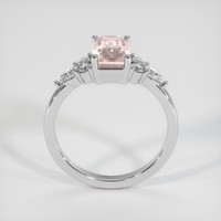 2.57 Ct. Peach Sapphire Ring, Platinum 950 3