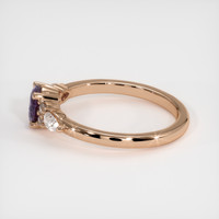 0.70 Ct. Bi Color Sapphire Ring, 14K Rose Gold 4