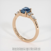 1.20 Ct. Gemstone Ring, 14K Rose Gold 2