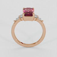 2.80 Ct. Red Garnet Ring, 14K Rose Gold 3