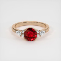 1.54 Ct. Ruby Ring, 14K Rose Gold 1