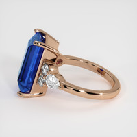 9.37 Ct. Blue Sapphire Ring, 14K Rose Gold 4