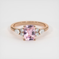 1.71 Ct. Pink Sapphire Ring, 14K Rose Gold 1