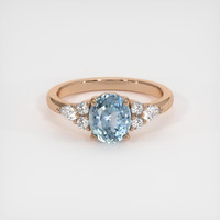 1.78 Ct. Sapphire Ring, 14K Rose Gold 1