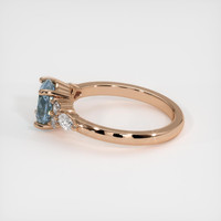 1.78 Ct. Sapphire Ring, 14K Rose Gold 4