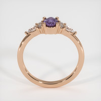 0.70 Ct. Bi Color Sapphire Ring, 18K Rose Gold 3