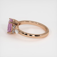 2.41 Ct. Pinkish Purple Sapphire Ring, 18K Rose Gold 4