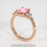 2.57 Ct. Sapphire Ring, 18K Rose Gold 2