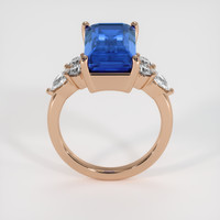 9.37 Ct. Blue Sapphire Ring, 18K Rose Gold 3
