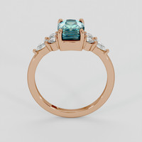 2.20 Ct. Bi Color Sapphire Ring, 18K Rose Gold 3