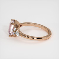 2.57 Ct. Peach Sapphire Ring, 18K Rose Gold 4