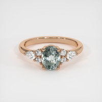 1.09 Ct. Sapphire Ring, 18K Rose Gold 1