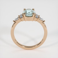 1.79 Ct. Bluish Green Sapphire Ring, 18K Rose Gold 3