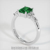 1.53 Ct. Tsavorite Garnet Ring, 10K White Gold 2