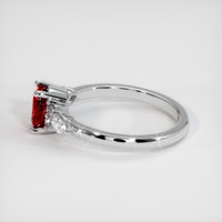 1.02 Ct. Ruby Ring, 10K White Gold 4