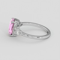 2.54 Ct. Padparadscha Sapphire Ring, 10K White Gold 4
