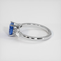 1.59 Ct. Blue Sapphire Ring, 10K White Gold 4