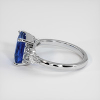 3.26 Ct. Blue Sapphire Ring, 10K White Gold 4