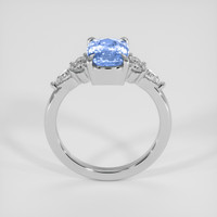 1.80 Ct. Blue Sapphire Ring, 10K White Gold 3