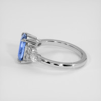 1.80 Ct. Blue Sapphire Ring, 10K White Gold 4
