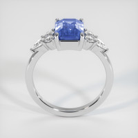3.04 Ct. Blue Sapphire Ring, 14K White Gold 3