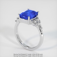 4.99 Ct. Blue Sapphire Ring, 14K White Gold 2