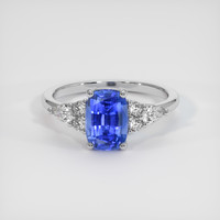 1.78 Ct. Blue Sapphire Ring, 14K White Gold 1